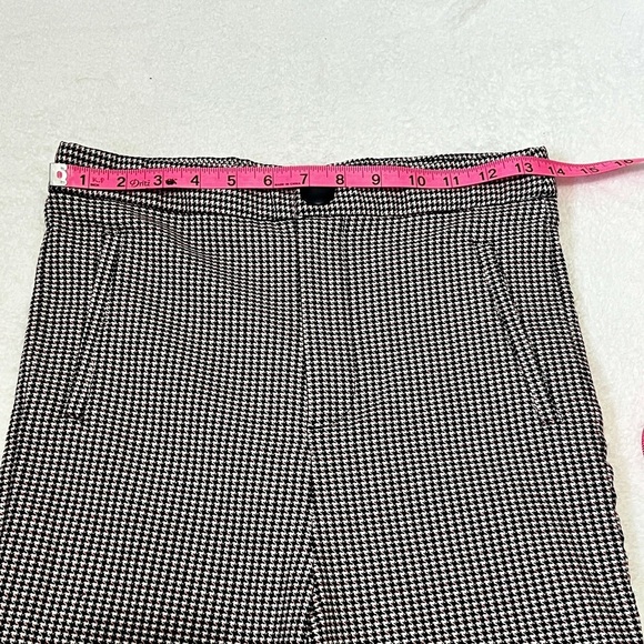 Zara Plaid Houndstooth High Waisted Skinny Pant - Medium (28") - Picture 4 of 12